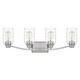 preview thumbnail 4 of 5, Acacia 4-Light Brushed Nickel Bath Light