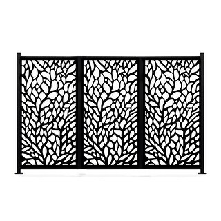 Shop HighlanderHome Freestanding Modular Metal Privacy Screen, 4FtX 6Ft