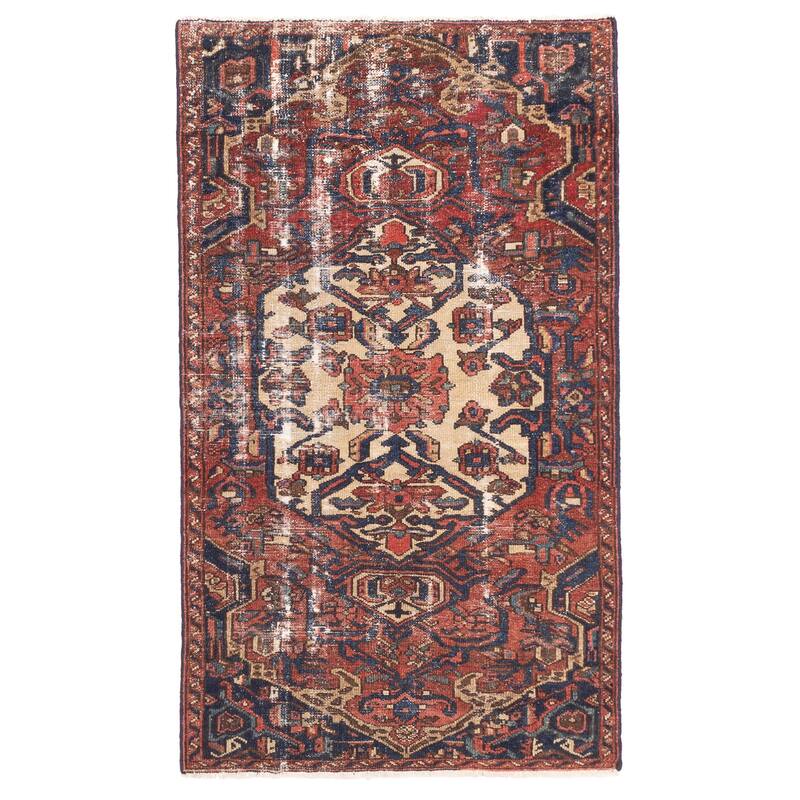 ECARPETGALLERY Hand-knotted Antalya Vintage Red Wool Rug - 3'3 x 5'10