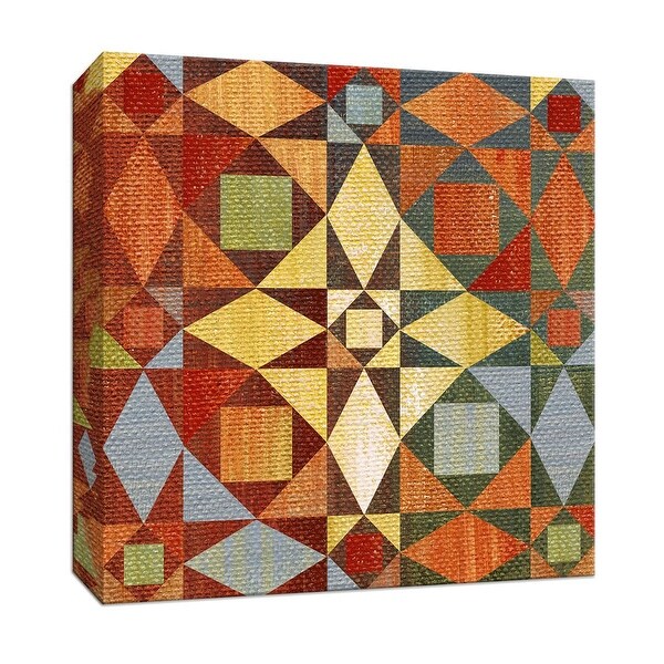 PTM Images 9-146751 PTM Canvas Collection 12" x 12" - "Kaleidoscope Quilt II" Giclee Patterns and Designs Art Print on Canvas