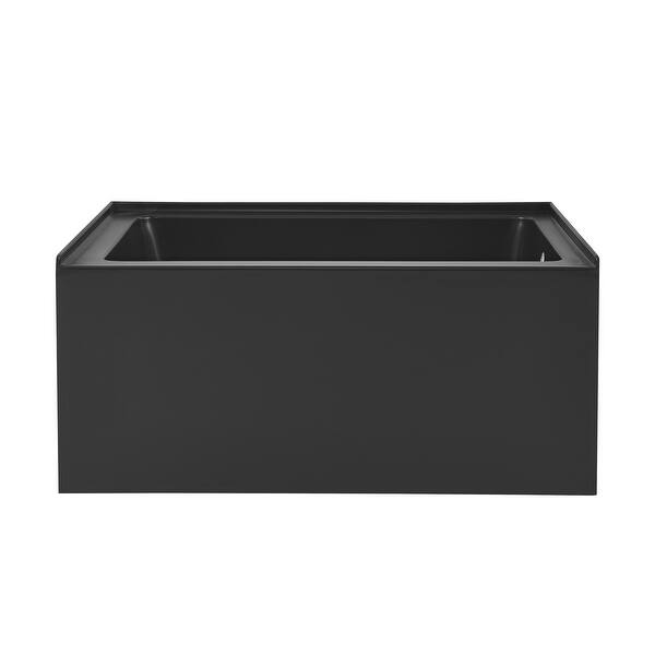 slide 2 of 12, Voltaire 48" X 32" Right-Hand Drain Alcove Bathtub with Apron in Matte Black