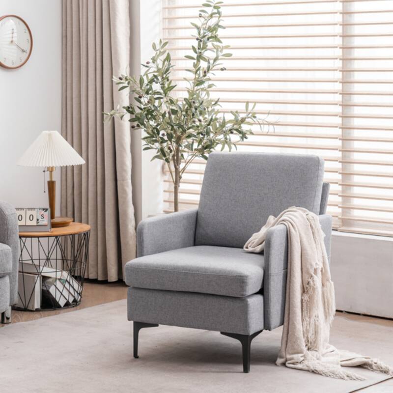 Lounge Chair Stylish and Comfortable Single Sofa Accent Chair for Living Room or Bedroom - 31.1” x 26.77” x 34.65” (L x W x H)