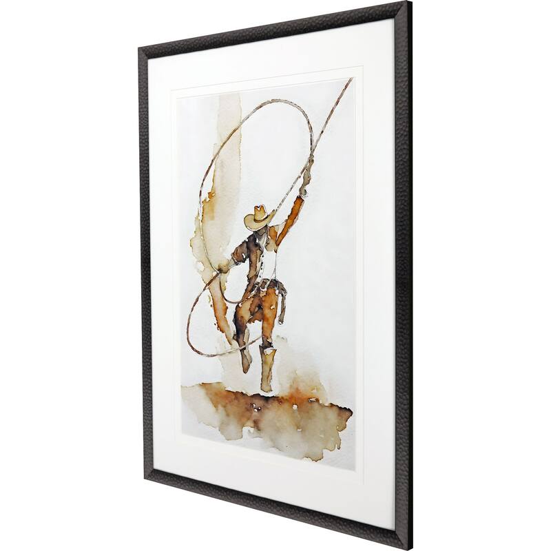 Lasso Framed Art Giclee Under Glass