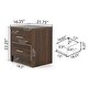 preview thumbnail 22 of 34, Berrett 3 Piece 6 Drawer Dresser and Nightstand Bedroom Set by Christopher Knight Home