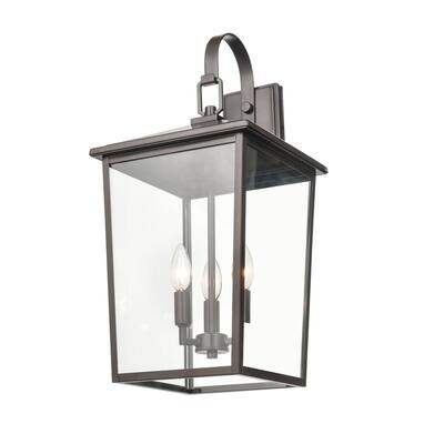 Millennium Lighting Fetterton 3 Light Outdoor Wall Sconce in Multiple Finishes