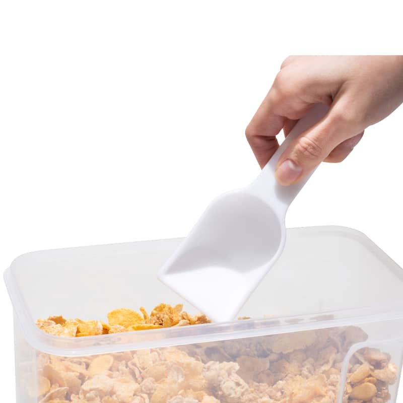 Kitchen Details Large Size Airtight Cereal Container with Scooper - 10"x 5.1"x 10.8"
