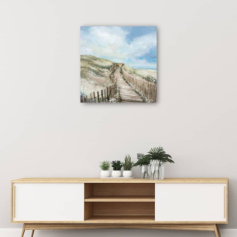 Seaside Walk By Studio Arts Canvas Art Print