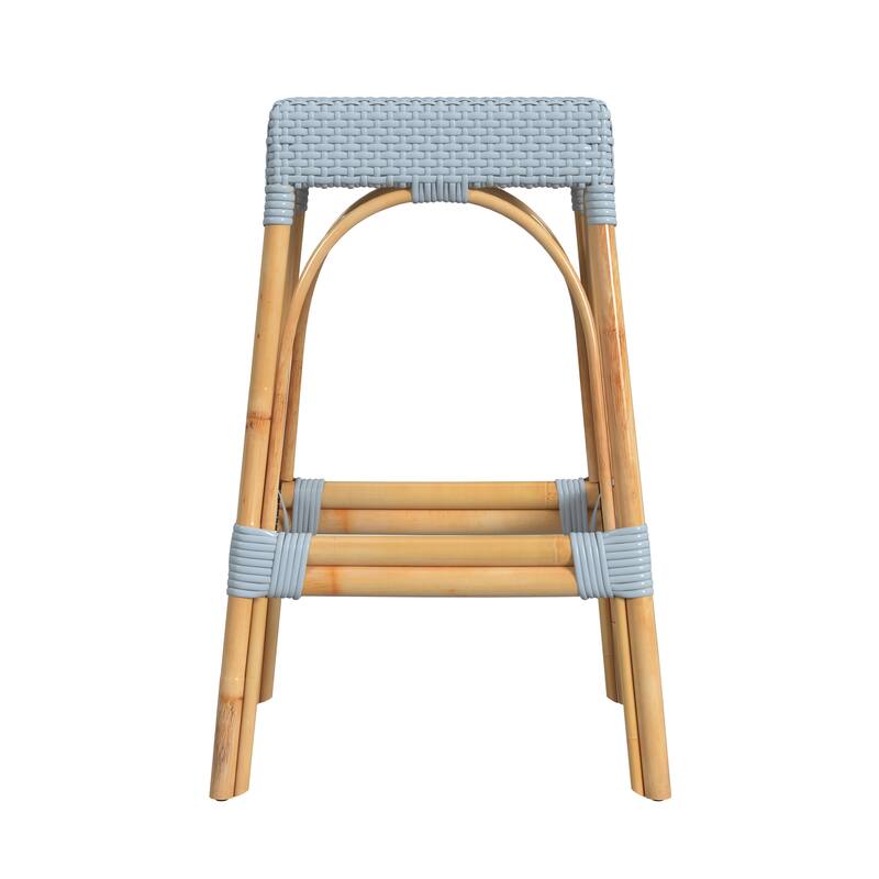 Robias Rectangular Rattan 30" Bar Stool
