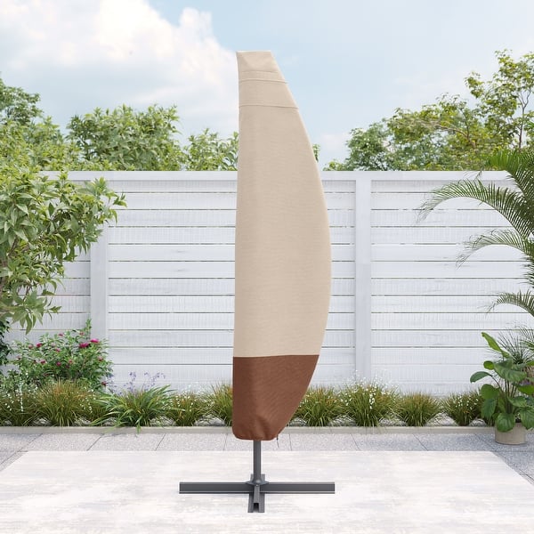 bed bath beyond offset patio umbrella cover Bonosuki Patio Offset Umbrella Cover - 600D Waterproof Umbrella Cover - Bed  Bath & Beyond