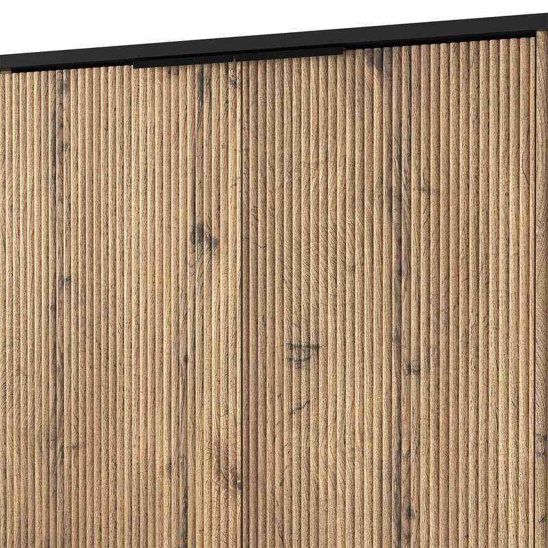 Multi-Functional MDF Sideboard, For Tv And Tableware Storage In Modern Homes, With Product Dimensions Of 55*15.7*29.6 Inches