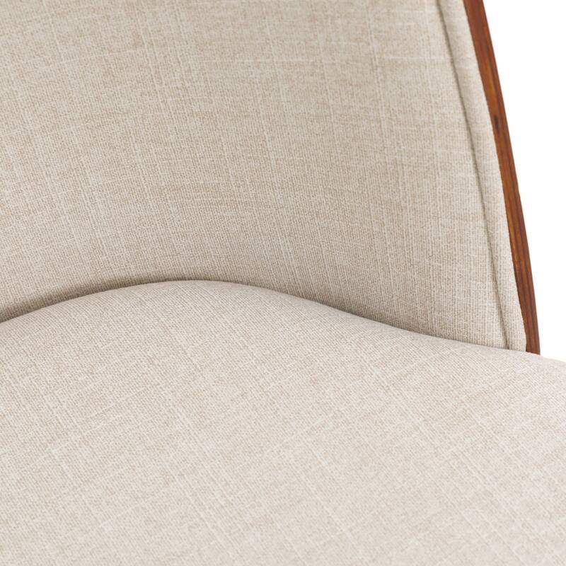 Dining Chair with Upholstered Seat Side Chair with MDF Wood Frame in Steel Set of 4