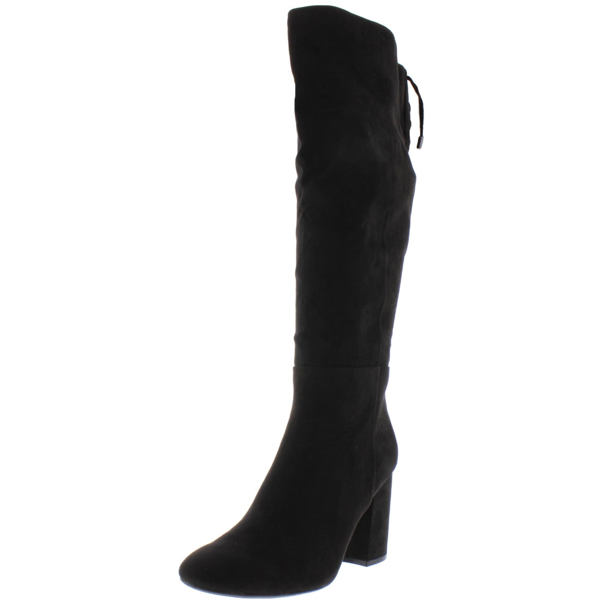 womens tall black dress boots