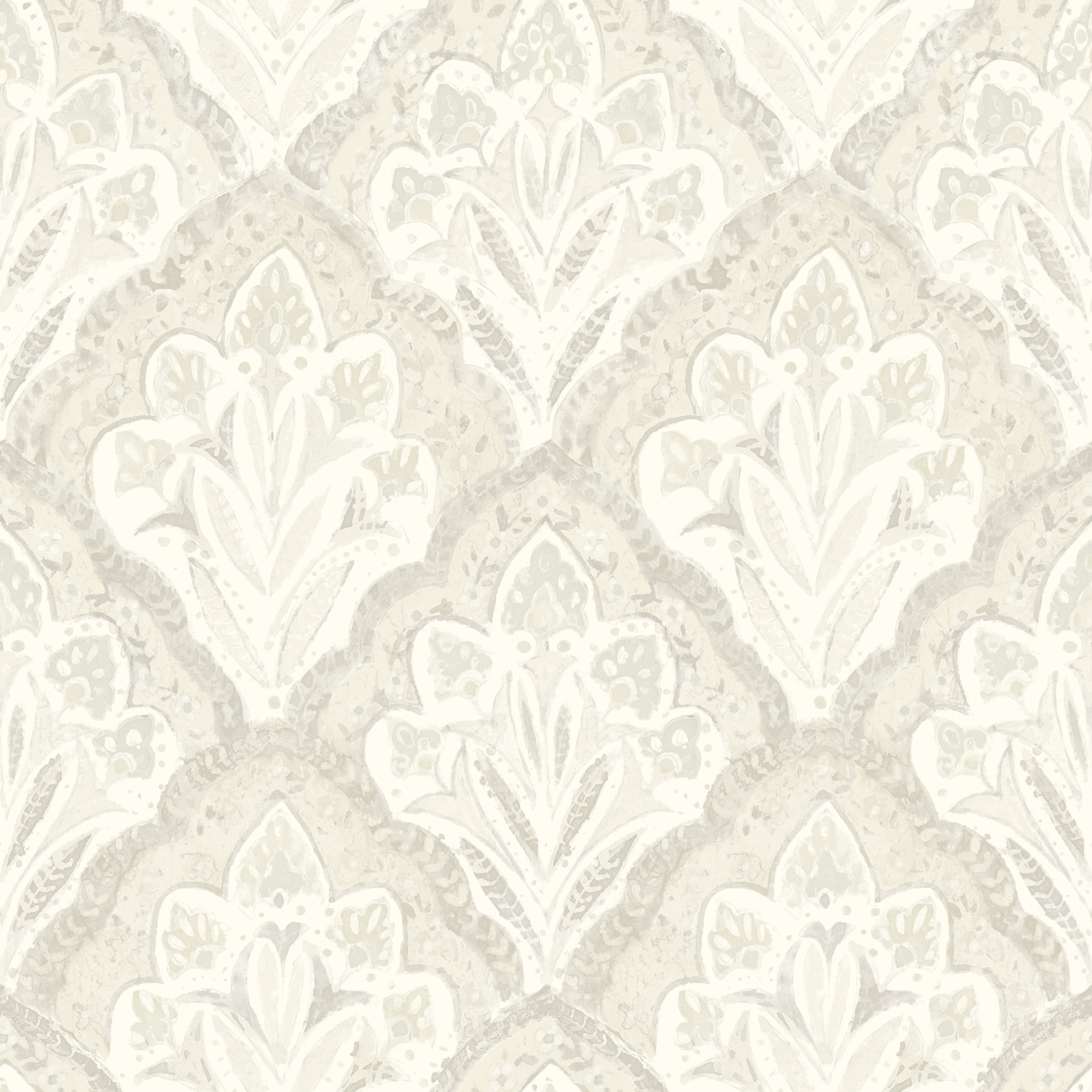 Chesapeake Mimir Dove Quilted Damask Wallpaper