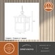 preview thumbnail 6 of 4, Mission 1 Light Bronze Outdoor Lantern Pendant Honey Glass - 7.25-in W x 10.75-in H x 7.25-in D