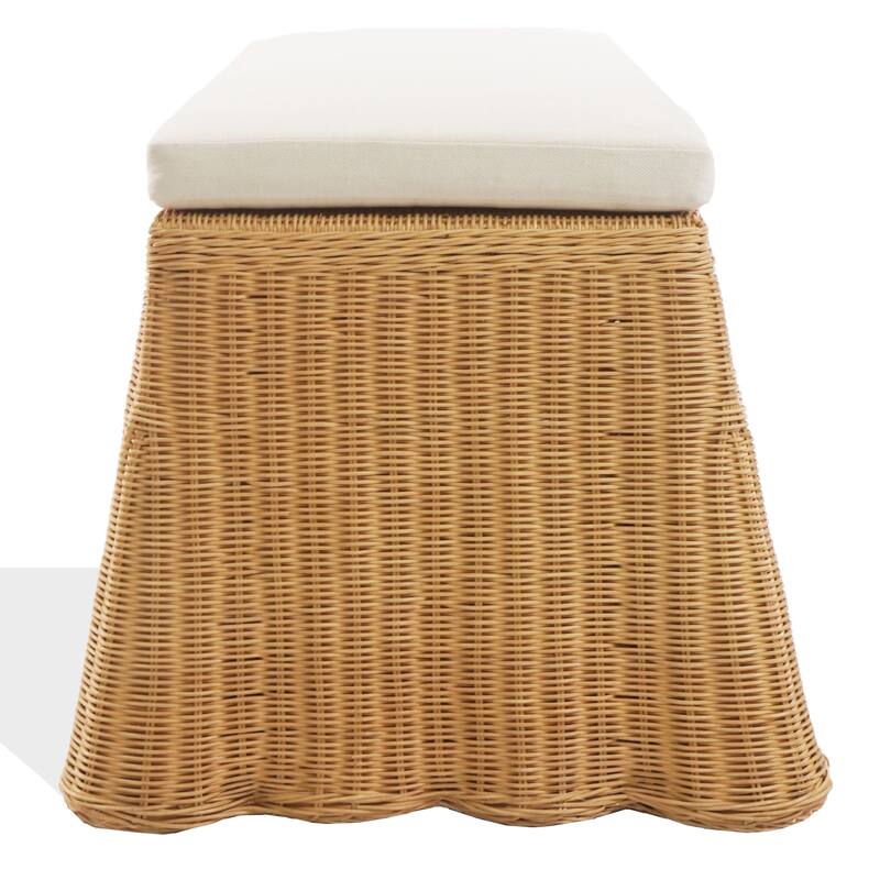 SAFAVIEH Couture Hylda Rattan Bench - 48"W x 24"D x 20"H