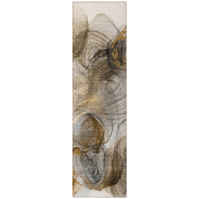 Varo Contemporary Abstract Weather Resistant Classic Meets Modern Outdoor Rug