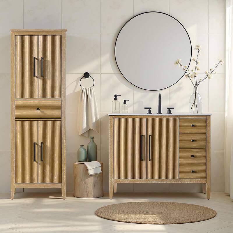 Kensington 16-28 Inch Bath Storage Cabinet