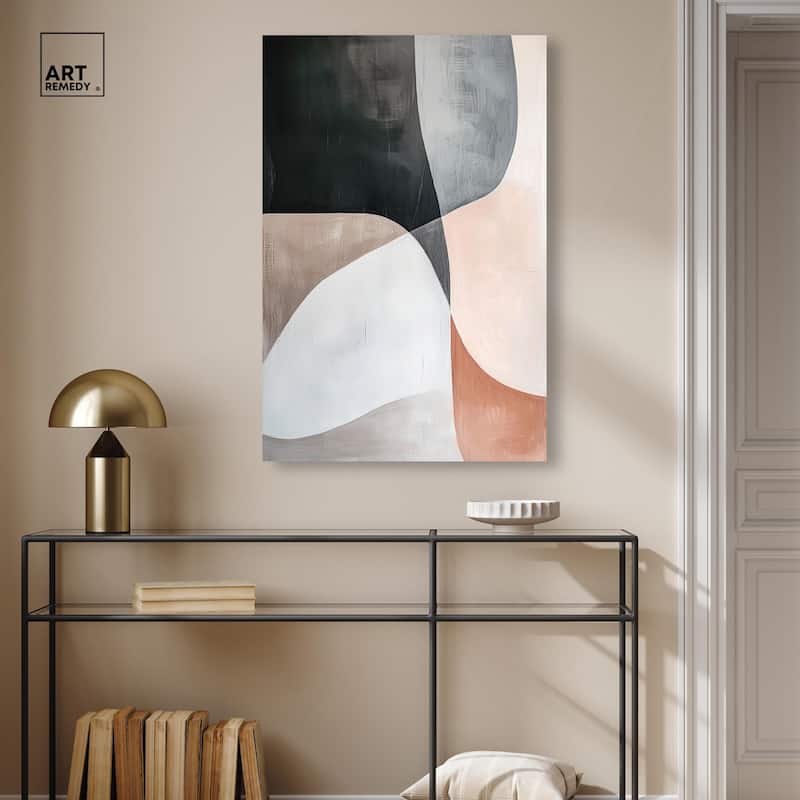 Curved Contour Canvas by Art Remedy, Gallery Wrapped
