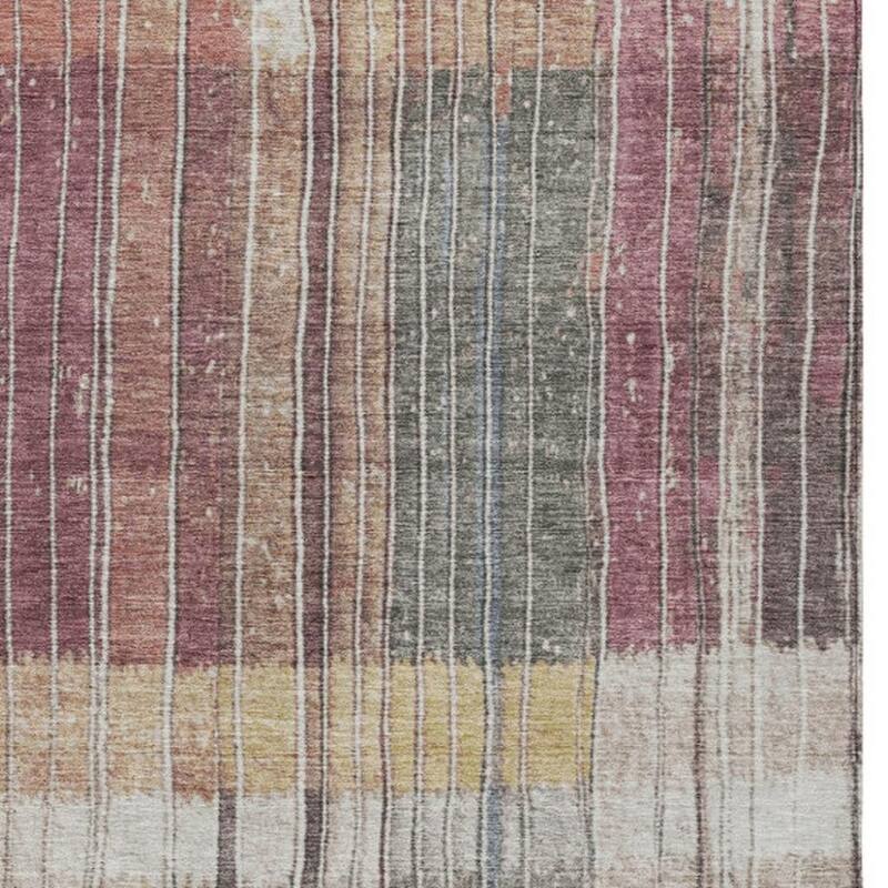 HomeRoots Striped Transitional Rectangle Outdoor Rug