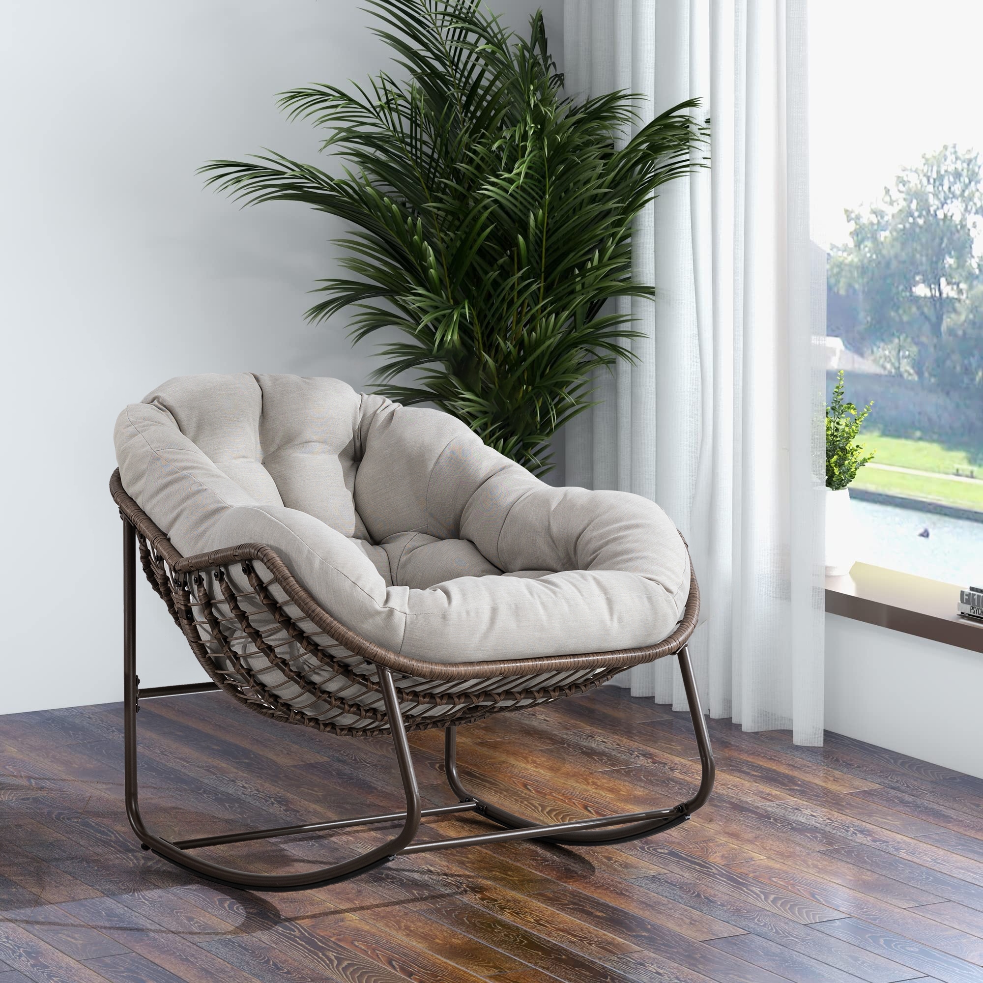 Rocker recliner best sale outdoor chair