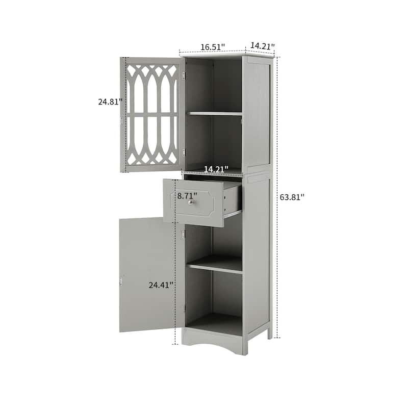 Modern Stylish Wooden Bathroom Cabinet with an Acrylic Cabinet Door Panel