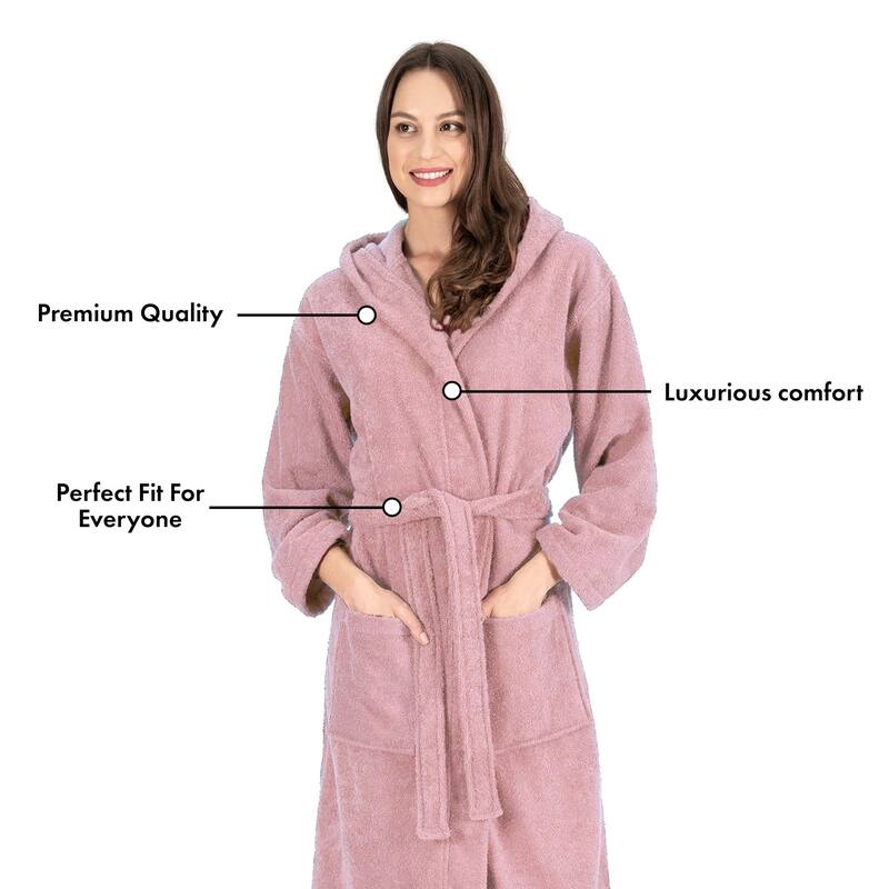 Luxury Hooded Terry Cotton Unisex Bathrobe Collection