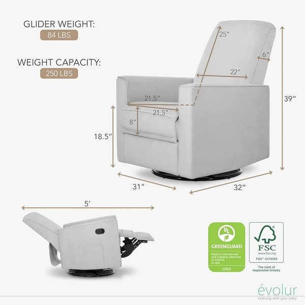 dimension image slide 0 of 3, Evolur Raleigh Glider