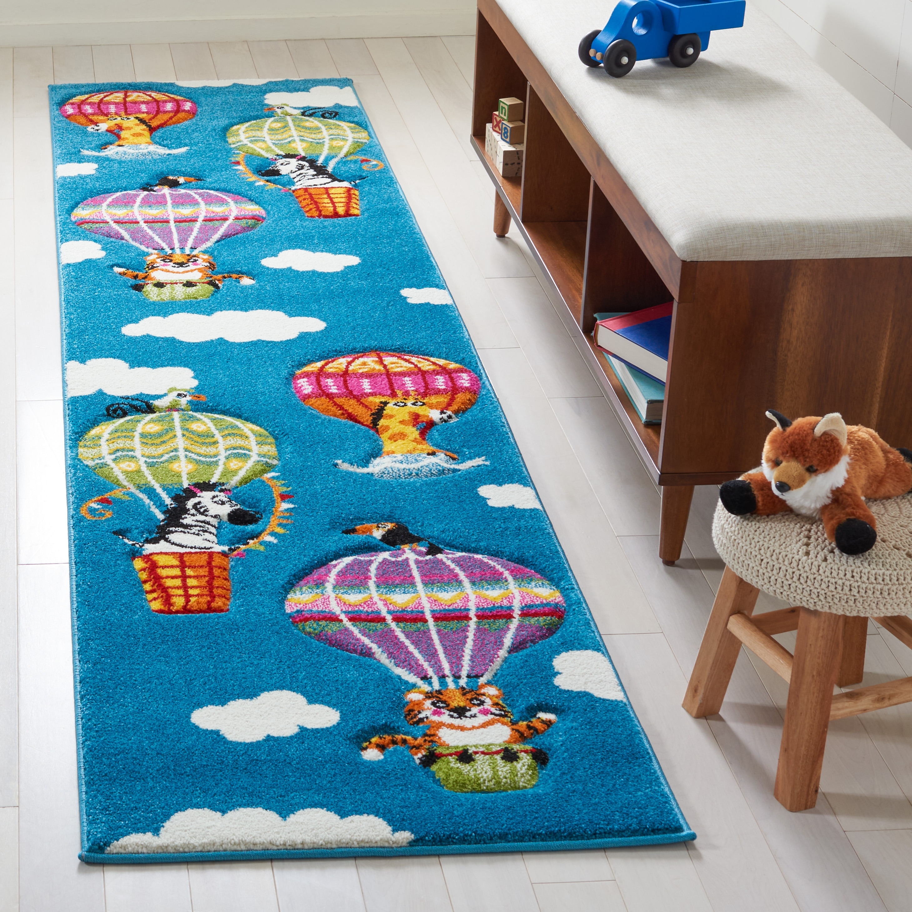 SAFAVIEH Carousel Kids Tjadke Hot Air Balloon Rug - Overstock