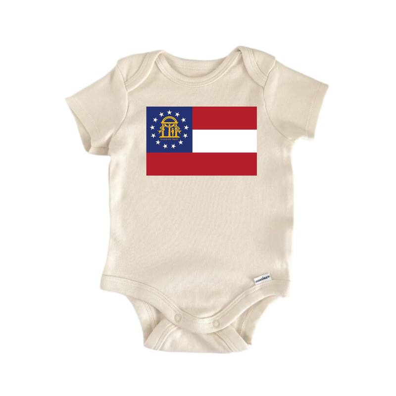 Georgia - Baby Boy Girl Clothes Infant Bodysuit Funny Cute - White - 6-9M
