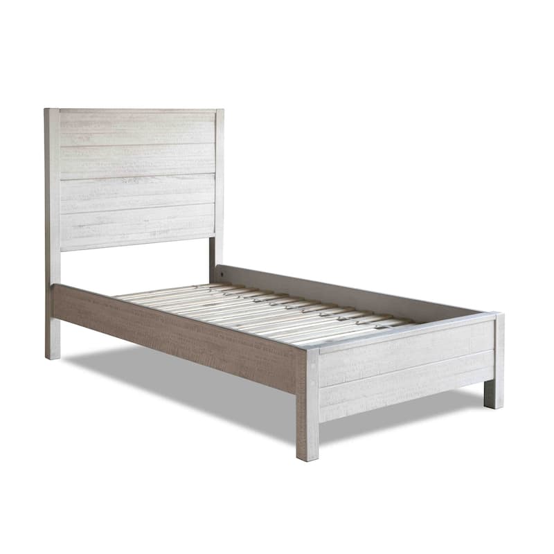 Grain Wood Furniture Montauk Distressed Solid Wood Panel Bed