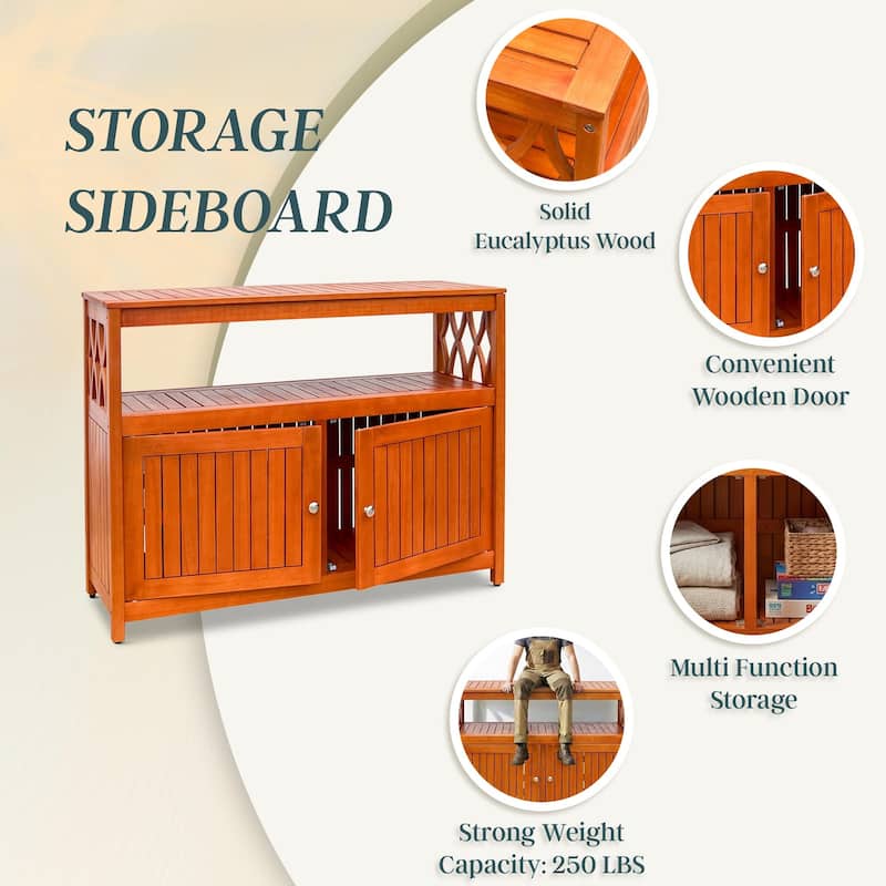 DTY Outdoor Living Longs Peak Eucalyptus Sideboard