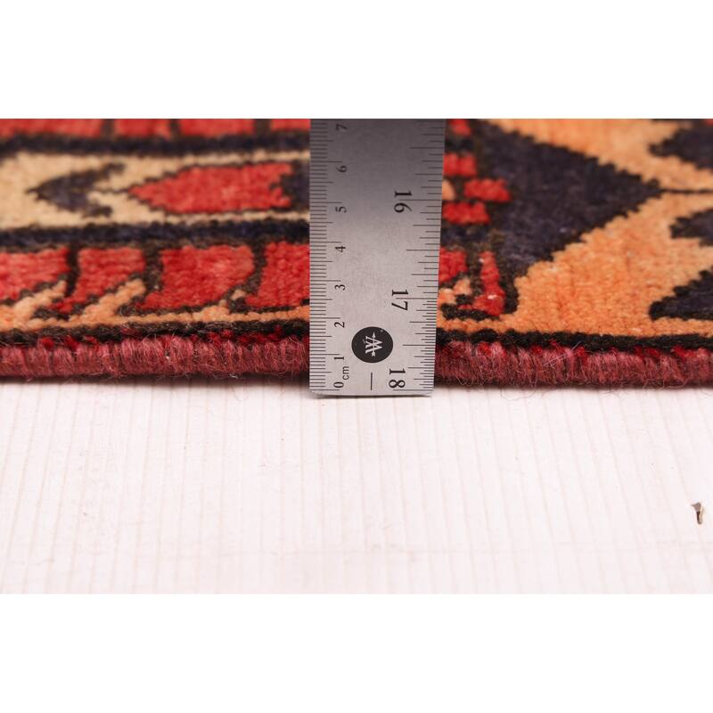 ECARPETGALLERY Hand-knotted Andelz Red Wool Rug - 4'6 x 9'4