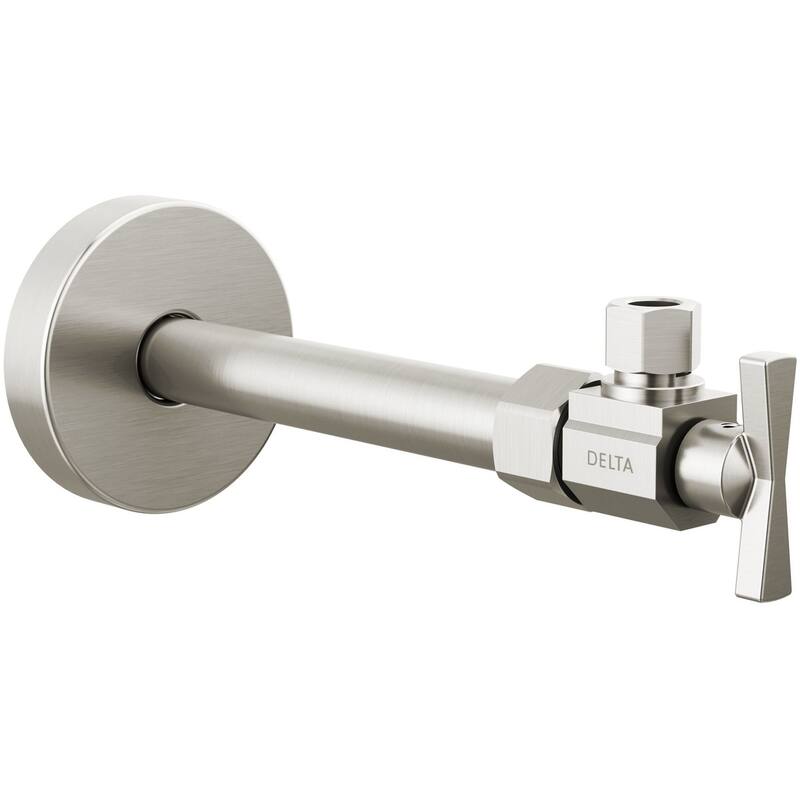 Delta DT022203 Angled Supply Stop Valve with Dial Handle - Brilliance Stainless