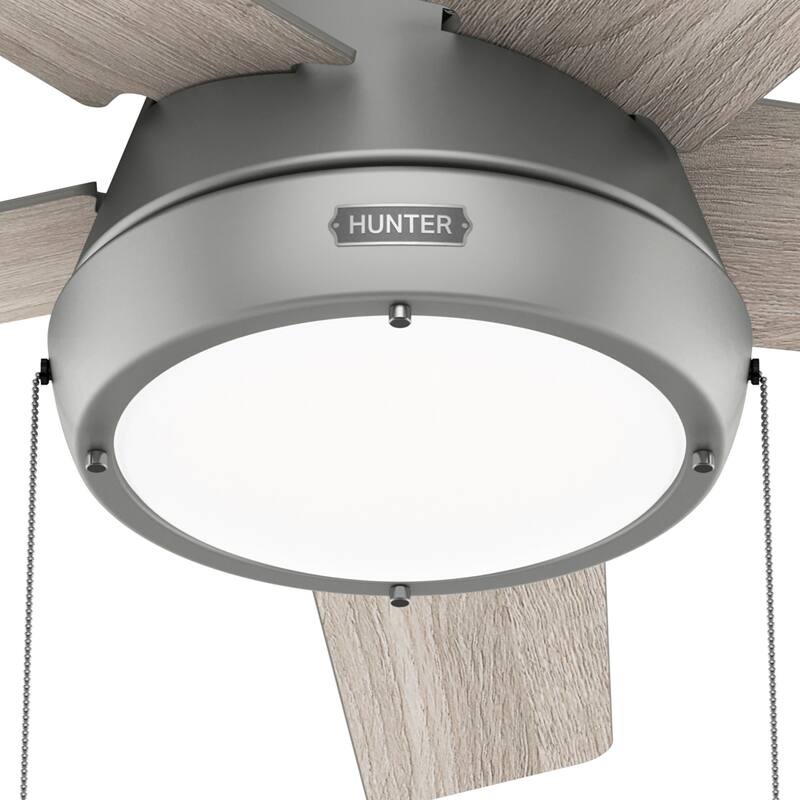 Hunter 44" Burroughs Ceiling Fan with LED Light, Pull Chain