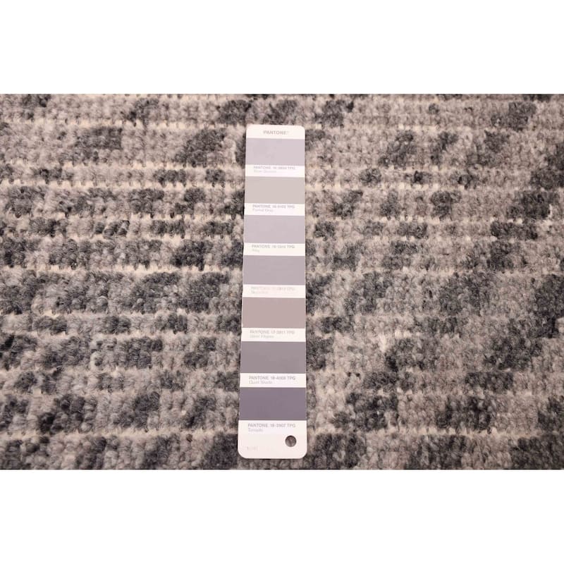 ECARPETGALLERY Hand-knotted Tangier Grey Wool Rug - 5'2 x 7'10