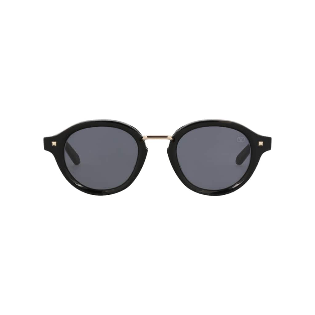 Valentino Round-Frame Acetate Sunglasses