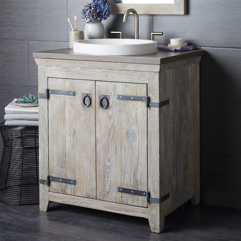 Native Trails VT30-O1714-NS-3 NativeStone 30" Stone Composite Vanity