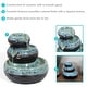 preview thumbnail 8 of 6, Sunnydaze 3-Tier Modern Textured Bowls Ceramic Indoor Tabletop Water Fountain - 7-Inch