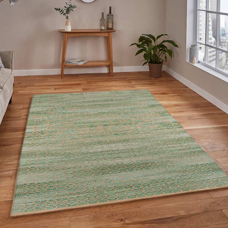 Sasha Sinae All-Natural Jute & Rayon Flatweave Area Rug