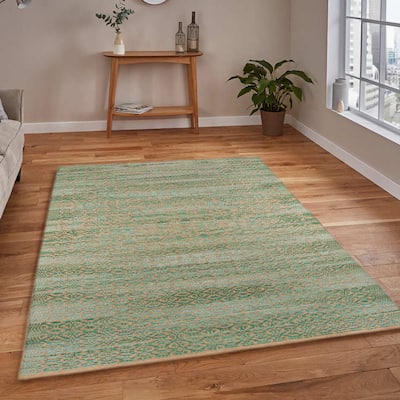 Sasha Sinae All-Natural Jute & Rayon Flatweave Area Rug