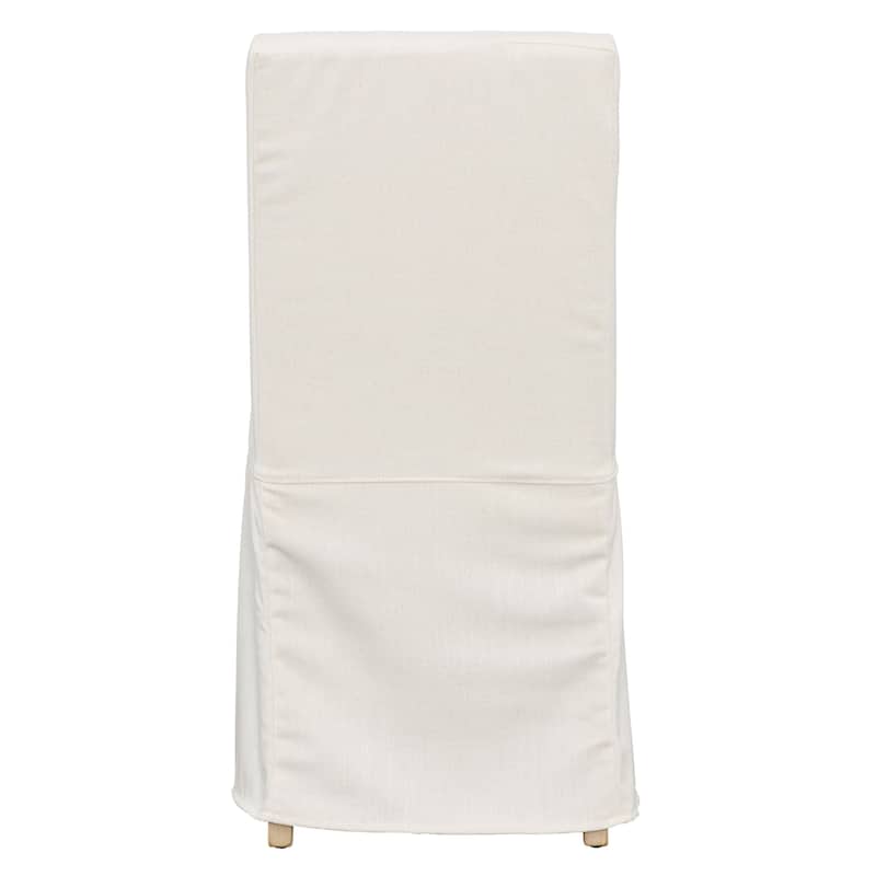 Landon Cotton Blend Upholstered Dining Chair, Off-White