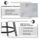 preview thumbnail 4 of 24, HOMYKA Tufted Swivel Bar Stool with Wood Grain Chair Legs Set of 2
