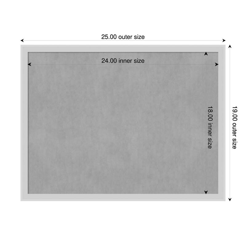 Amanti Art Incline Black Framed - 25 x 19 in - Incline Silver