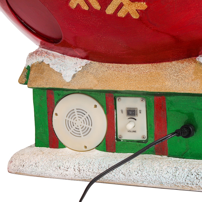 National Tree Company 34 in.Santa's Sleigh Ornament with Multicolor Lights and Music - 34 in