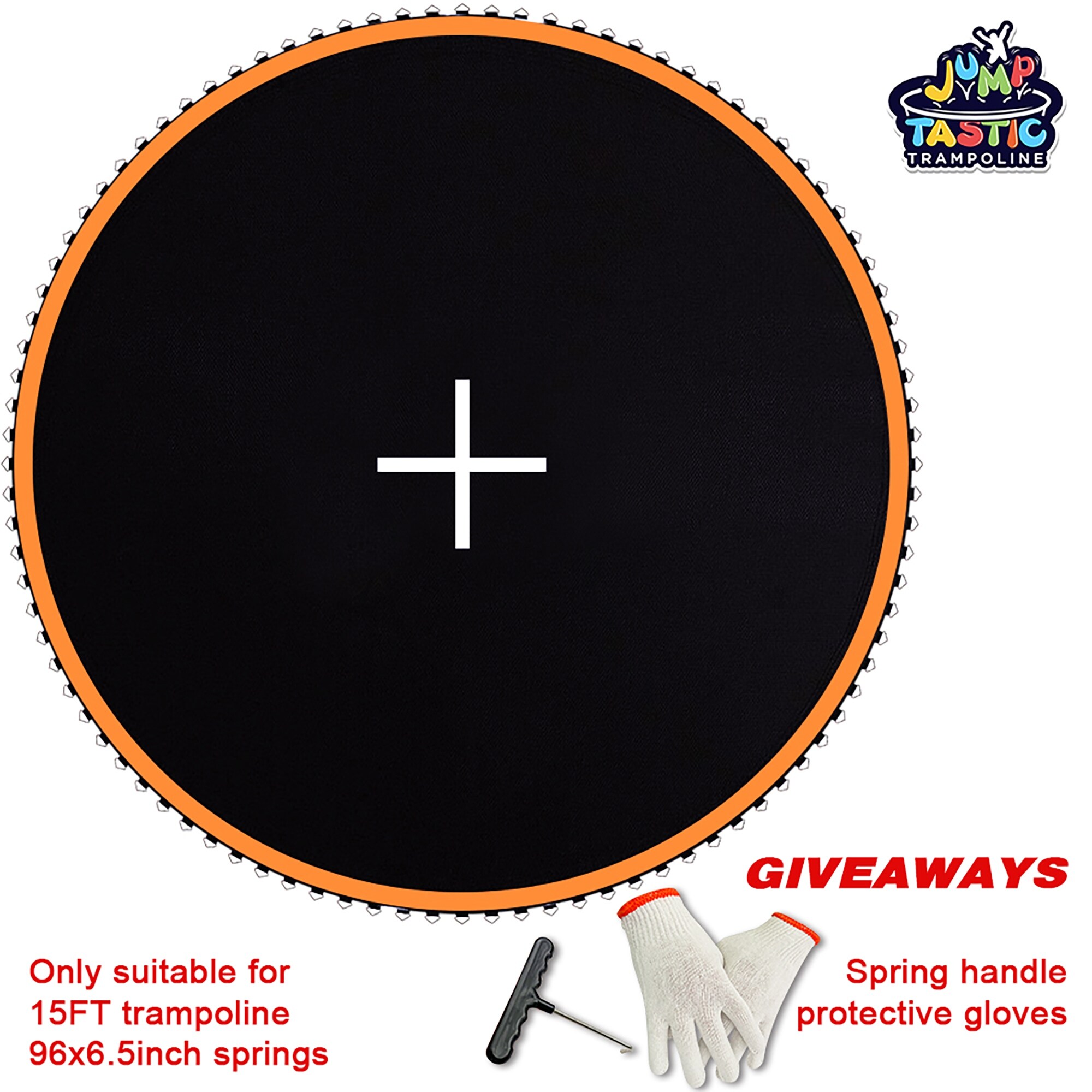 Trampoline Replacement Mat Jumping Surface with 96V Rings FIT 15ft