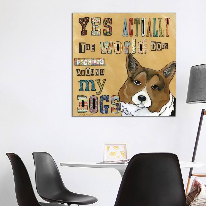 iCanvas "Around My Dog" by Jamie Morath Canvas Print - 37x37x1.5