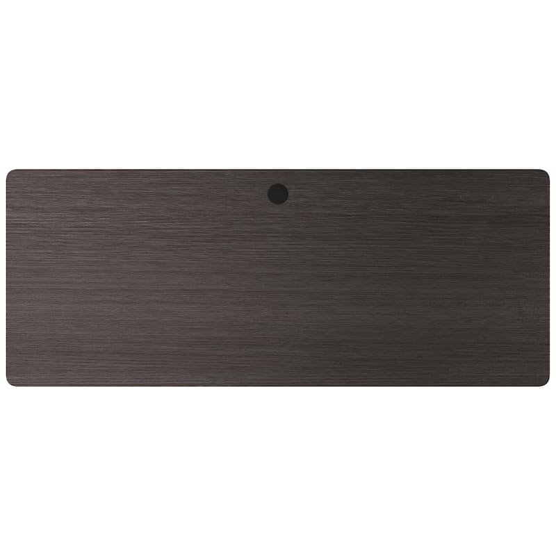 Modern Teacher's Desk, Arctic Silver/Weathered Charcoal