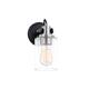 Option Brushed Nickel Accents / Clear Glass / Matte Black