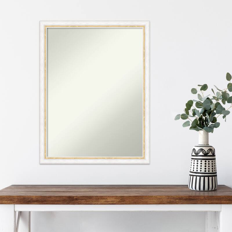 Morgan Non-Beveled Wood Framed Wall Mirror