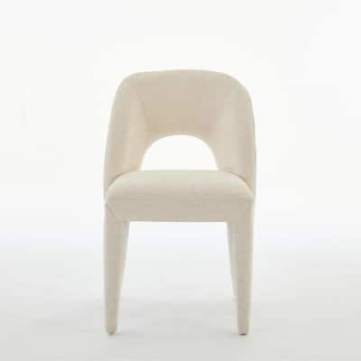 Contemporary Metal Frame Dining Chair Set of 2 with Sponge Cushion 300lb Capacity